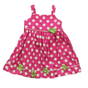 BlueBeri Boulevard Girls Pink Polka Dots Dress size: 3T